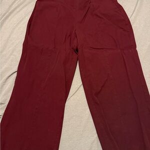 Old Navy Women's High-Rise Wide-Leg Pants in Burgundy